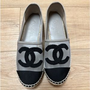 CHANEL mesh espadrilles!